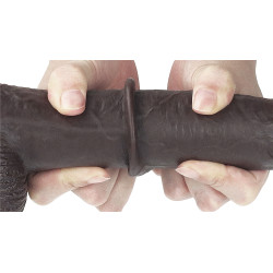 LoveToy SlidingSkin Gode Sliding Skin 17 x 4.2cm Marron